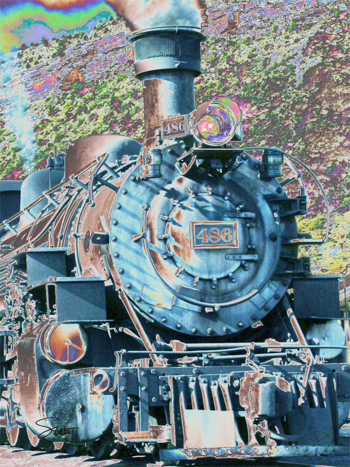 dreamland steam engine by scott west art